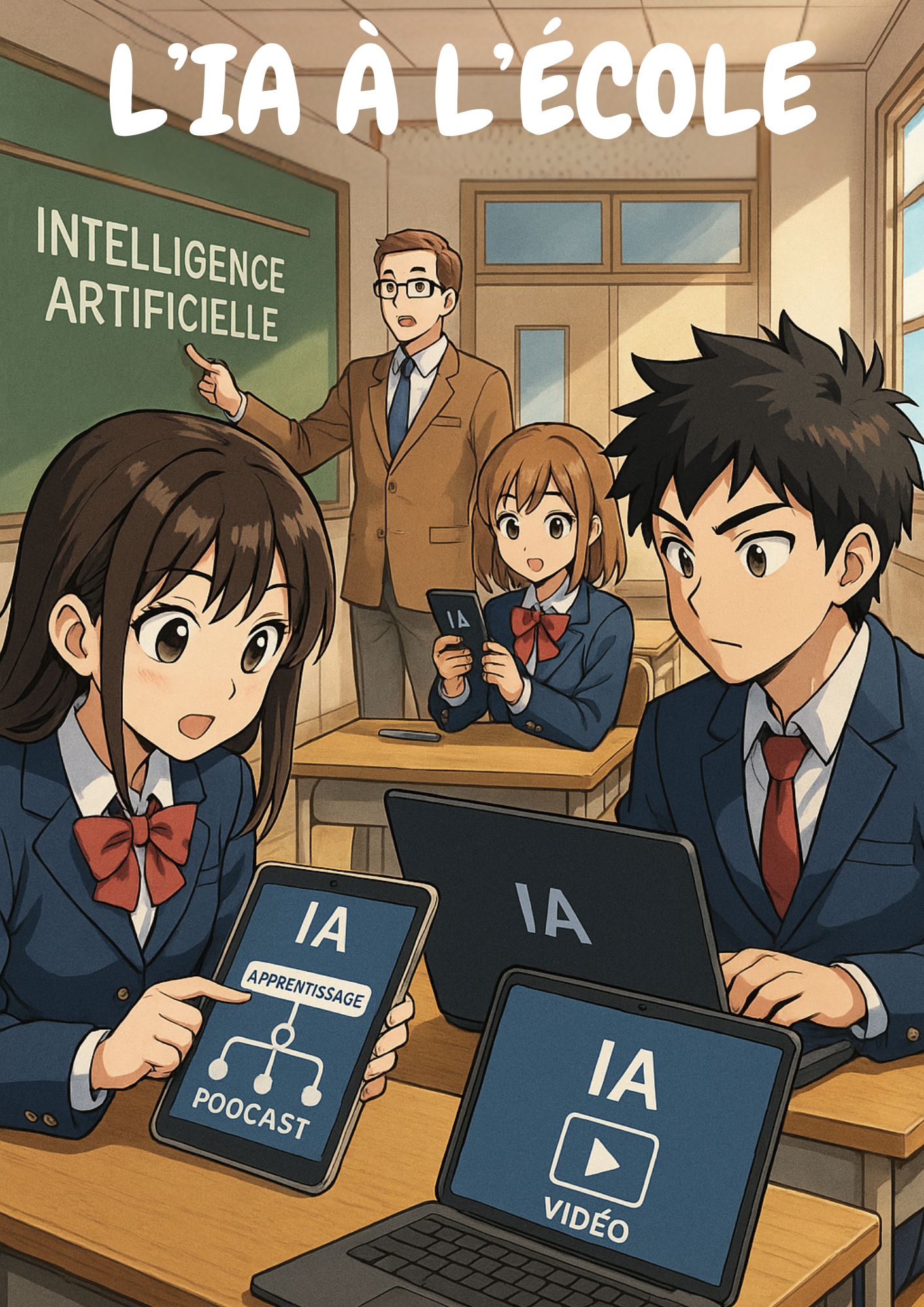 Illustration de l'IA en éducation